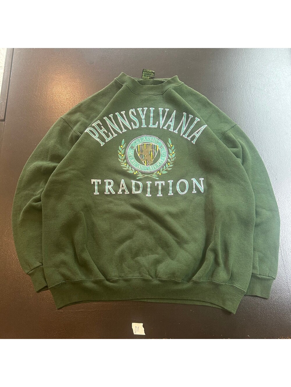 TSI Large Green Pennsylvania Tradition Sweatshirt Made in USA